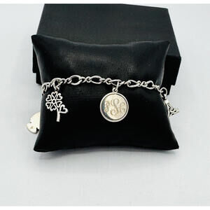 Vintage James Avery sterling silver 5 charm chain link bracelet